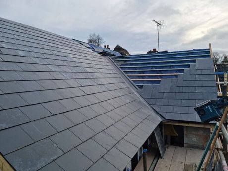 Roof design in black